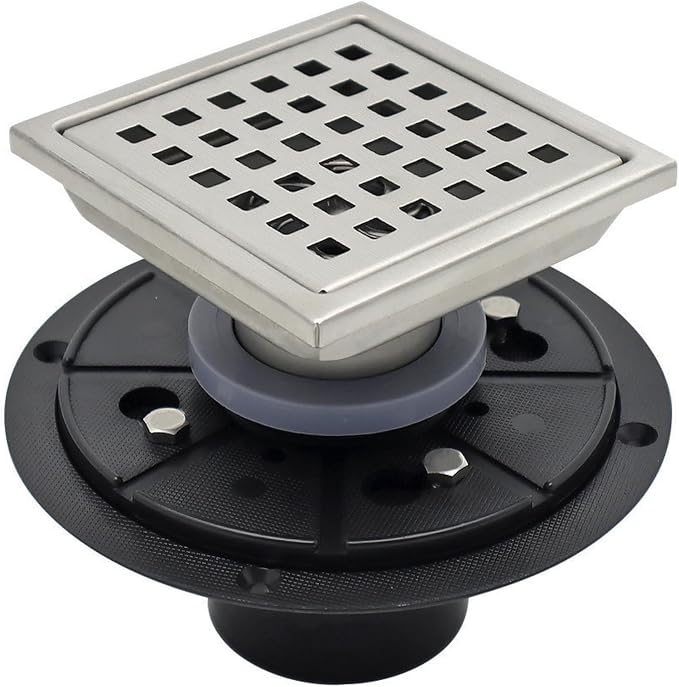 4 Inch Square Shower Floor Drain by Unknown