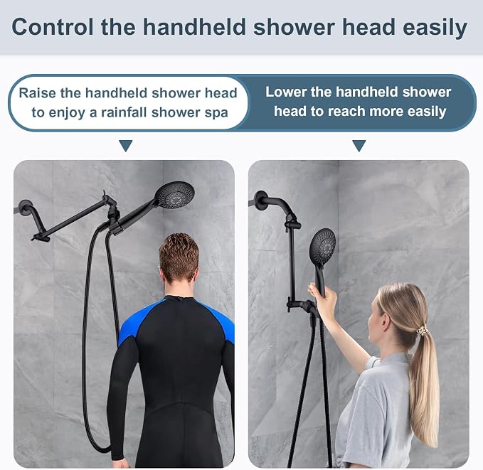 BRIGHT SHOWERS Brass Shower Head Extension Arm - Image 5