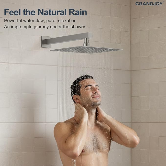 Brushed Nickel 10 Inch Rainfall Shower System - Image 3