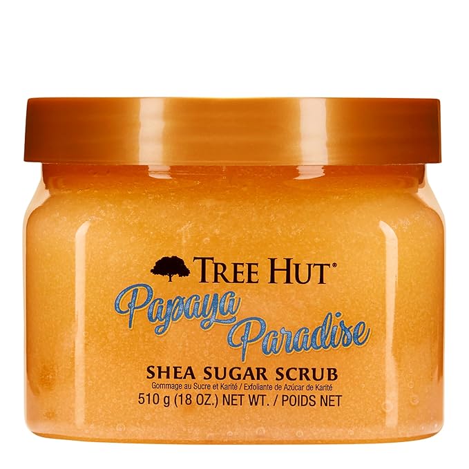 Tree Hut Papaya Paradise Shea Sugar Scrub, Exfoliating, Hydrating & by TreeHut