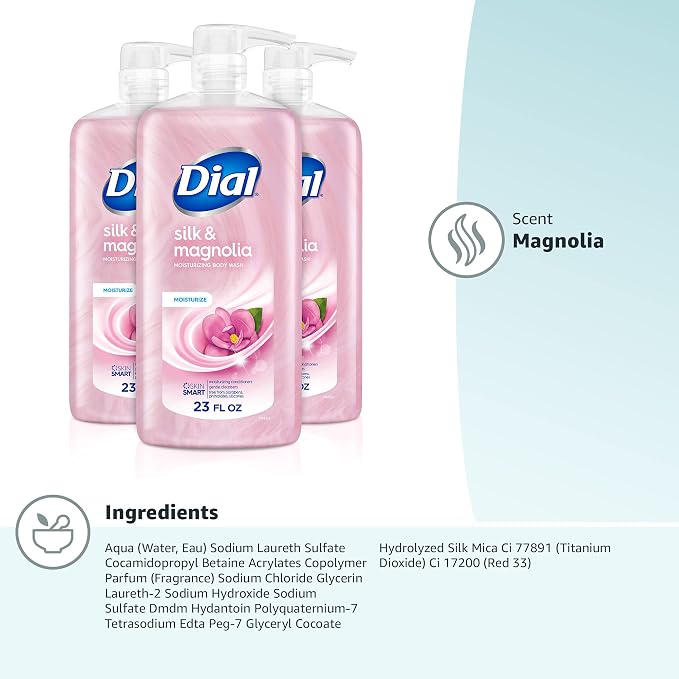 Dial Body Wash, Silk & Magnolia, 23 fl oz - Image 9
