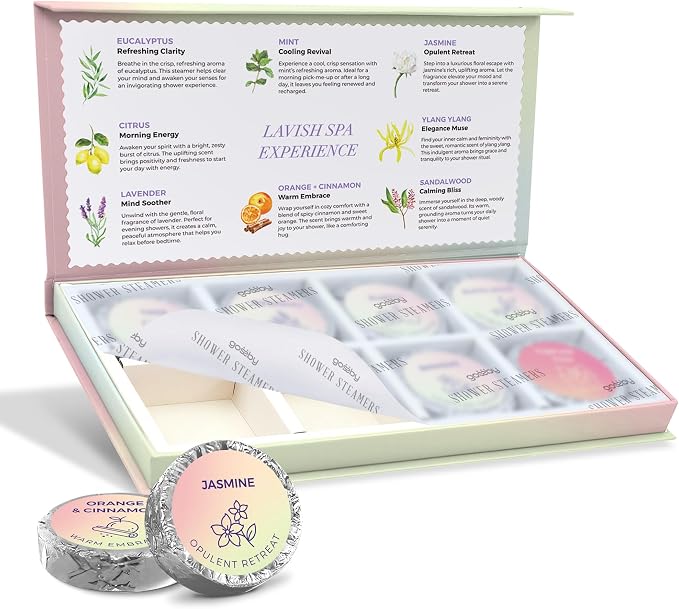 Shower Steamers Aromatherapy GOSSBY 8 Pack - Image 2