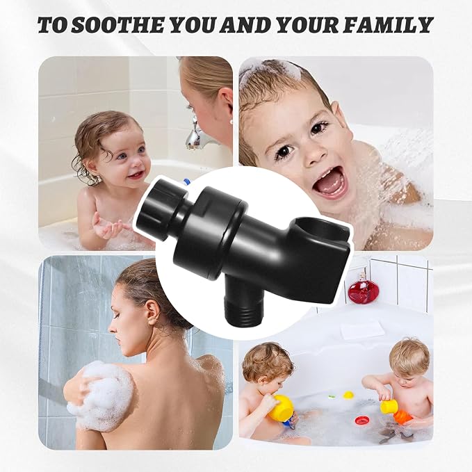 Plastic Shower Head Holder for Hand Held Showerhead Adjustable Shower Arm Mount - Image 6