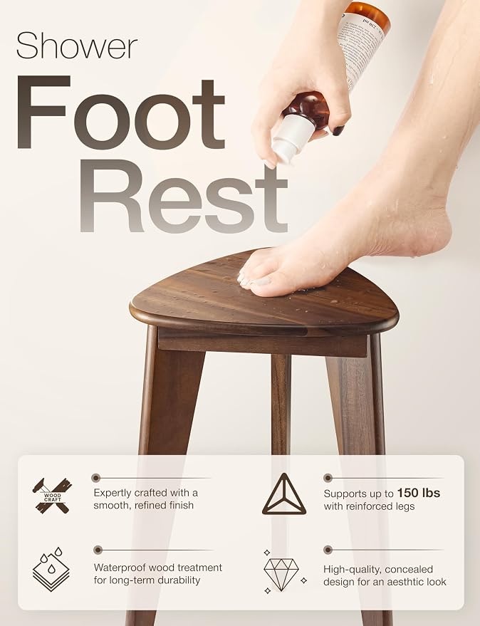HOLANA 18" Corner Shower Foot Rest - Image 4
