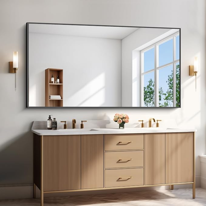 BONEWEI Bathroom Mirror, 72x36 inch Bathroom Mirrors - Image 3