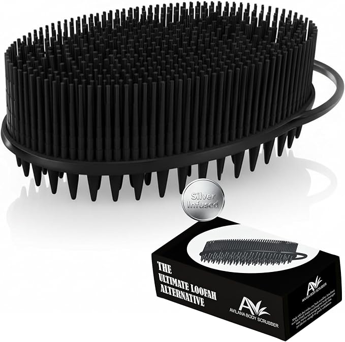 Silver Infused Scalp Massager Shampoo Brush by Avilana