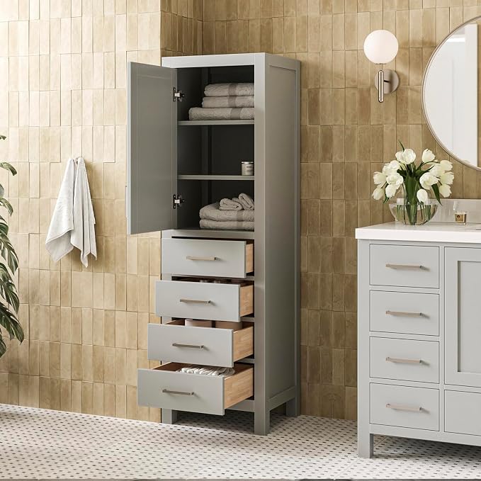 ARIEL Cambridge Bathroom Storage Cabinet - Image 3