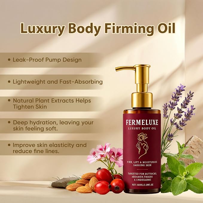 Body Firming Oil for Crepe Skin, Luxury Body Oil Skin Tightening, Hydrating & - Image 2
