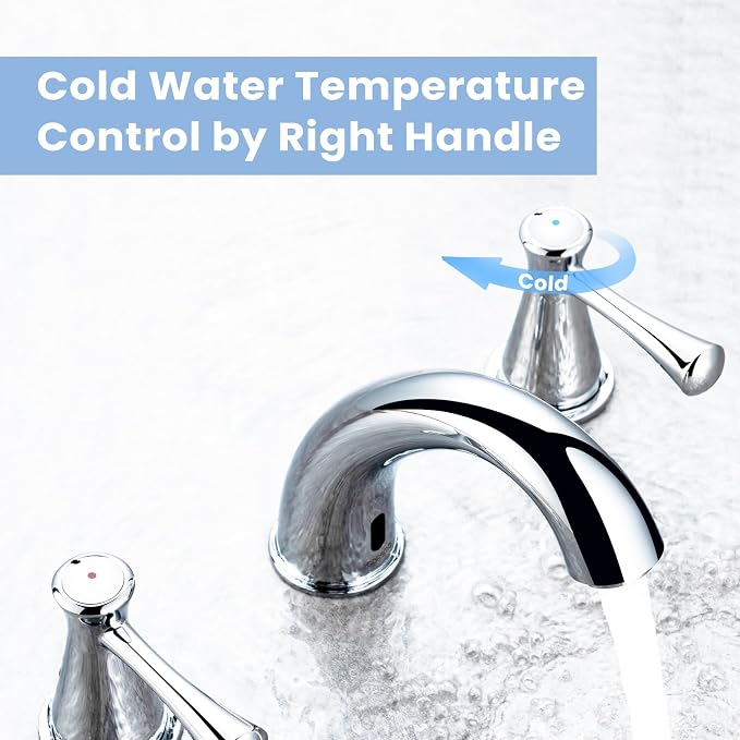 Touchless Bathroom Faucet for 3 Holes - Image 3