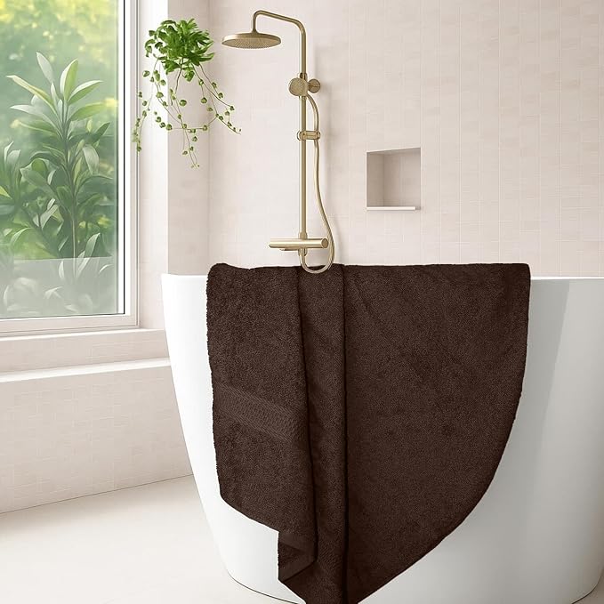 RIVERSIDE 100% Ring Spun Cotton Large Bath Towels Set of 4, 27 x 54 Inches – - Image 7