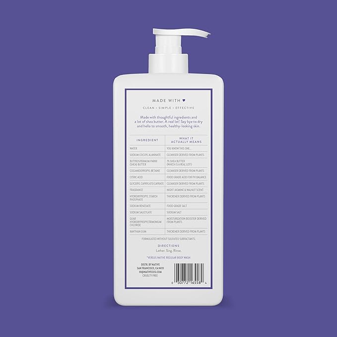Native Moisturizing Body Wash Contains Naturally Derived Ingredients | - Image 2