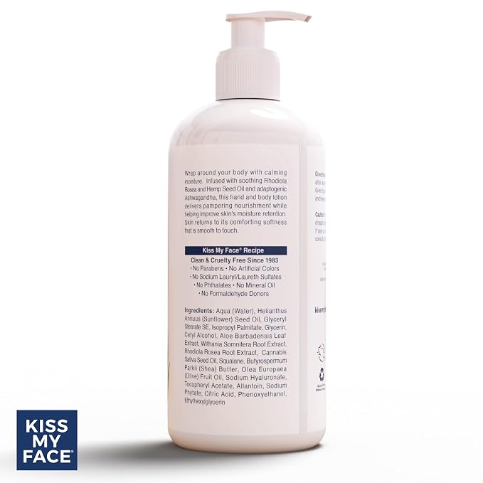 Kiss My Face De-Stress Hand & Body Lotion Fragrance Free - Image 5