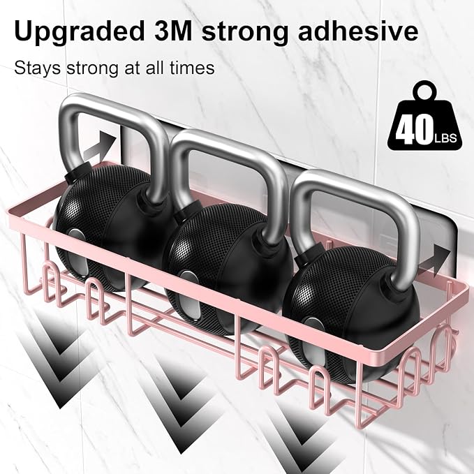 2025 New Adhesive Shower Caddy, Shower Shelves - Image 5