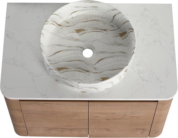 Malwee 30" Floating Bathroom Vanity - Image 7