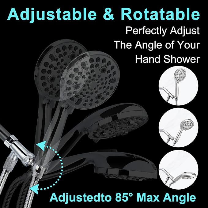 Shower Head Holder All Metal, Brass Adjustable Shower arm Bracket - Image 3