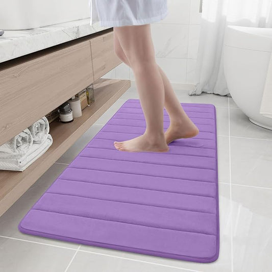 Buganda Memory Foam Bath Mat, Ultra Soft and Non-Slip Bathroom Rugs, Water by Buganda