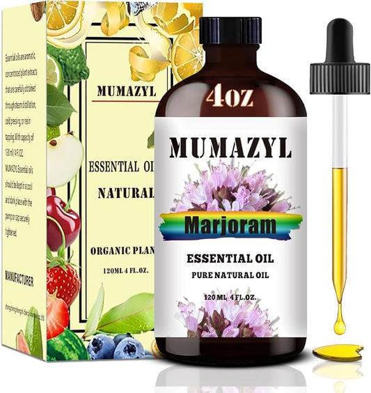 Marjoram Essential Oil, Marjoram Oil 4 Fl Oz 120ML by MUMAZYLESSENTIALOIL