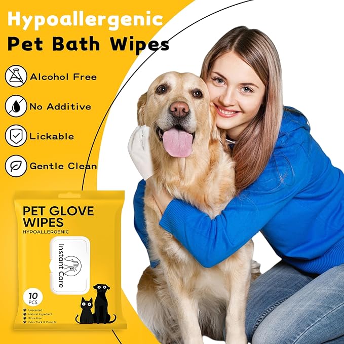Pet Glove Wipes for Dogs Cats - Image 4