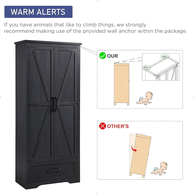 Farmhouse Kitchen Pantry Cabinet - Image 7
