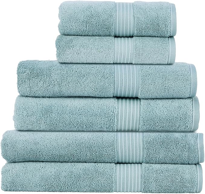 Christy Supreme Hygro Family Towel Set | Mineral Blue | 100% Luxury Supima by Christy