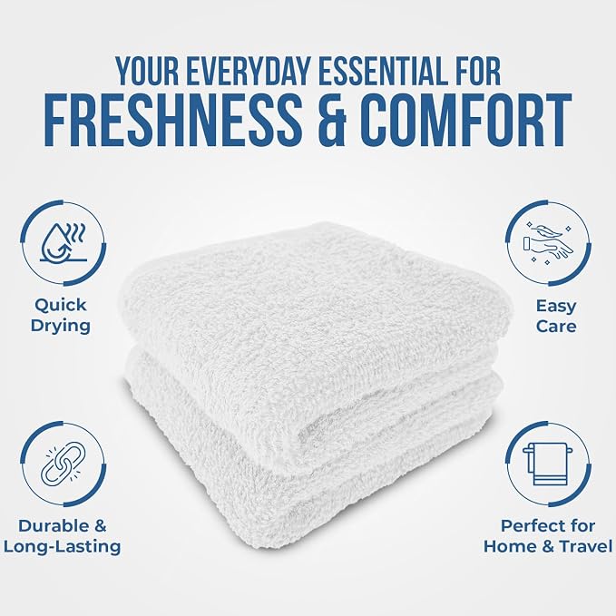 DAN RIVER 24 Pack Wash Cloths for Showering - Image 5