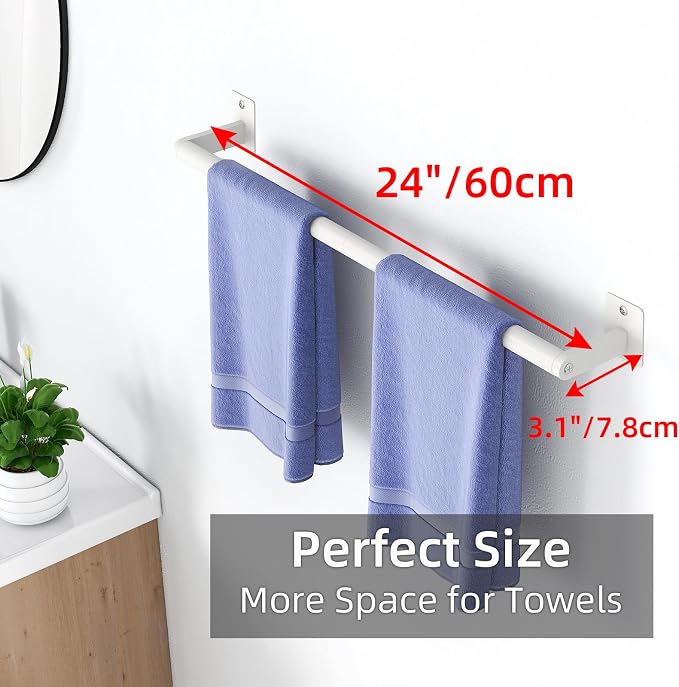 Bathroom Towel Bar, 24 Inch Towel Racks - Image 6