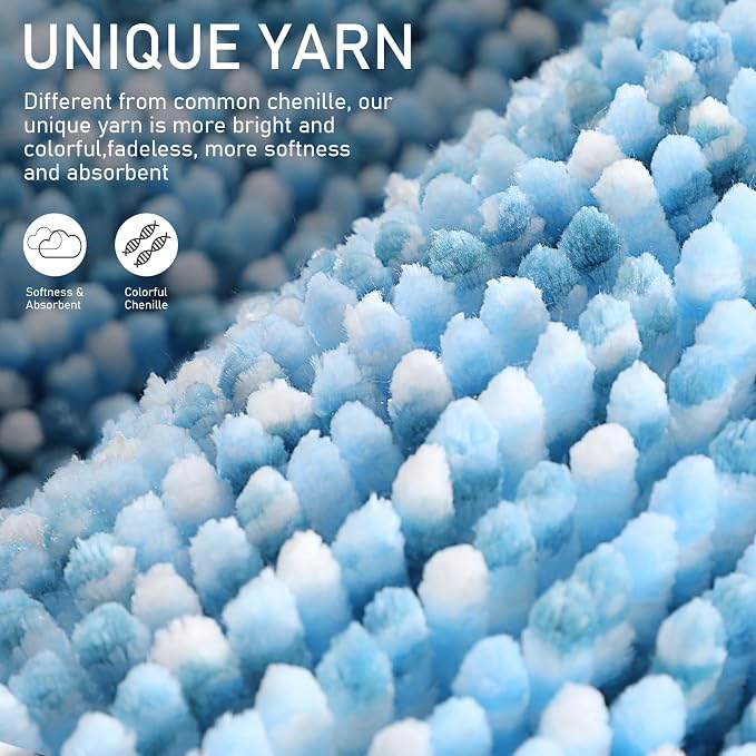 Yimobra Luxury Bathroom Rugs, Extra Soft Chenille Mats - Image 3