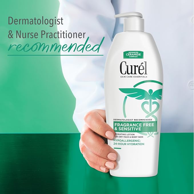 Curel Fragrance Free Comforting Body Lotion, Unscented Dry Skin Moisturizer - Image 6