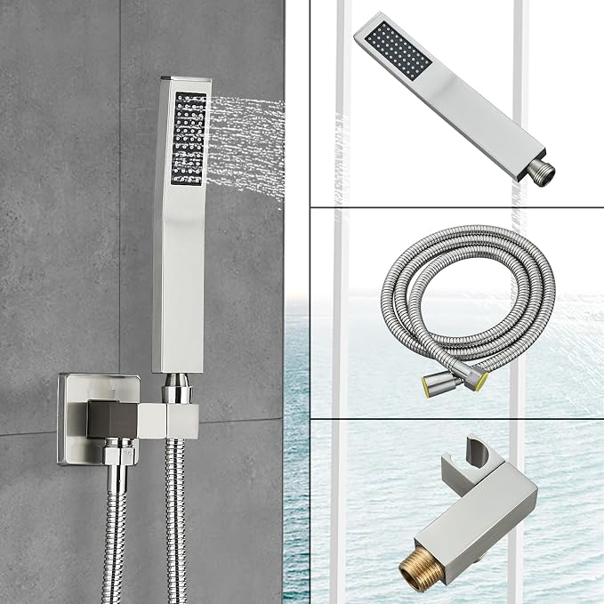 Shower Faucet Set Brushed Nickel Shower System - Image 5