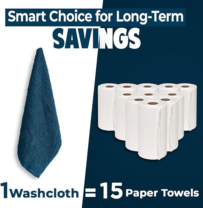 DAN RIVER 12 Pack Wash Cloths for Showering - Image 6