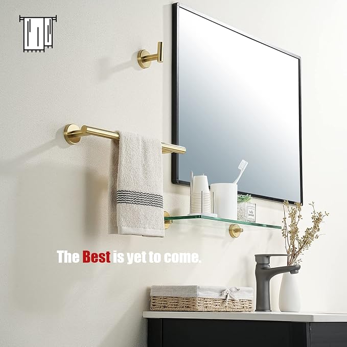 JQK Bathroom Towel Bar, 15 Inch 304 Stainless Steel Thicken 0.8mm Towel Rack - Image 4