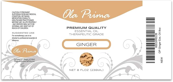Ola Prima Ginger Essential Oil 8 fl oz – Therapeutic Grade Ginger Aromatherapy - Image 11