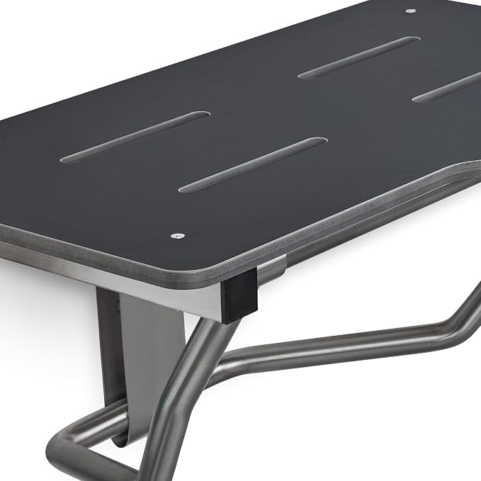 Seachrome 32" x 22.5” Black Reversible Folding Transfer Tub/Shower Seat - Image 4