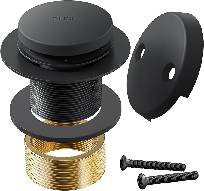Bathtub Drain Stopper Toe Taps Bathroom Sink Decoration Set, by Unknown