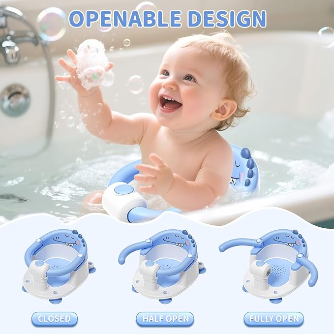 TPN Baby Bath Seat for Babies 6 Months & Up, Non-Slip Toddler Bath Seat - Image 4