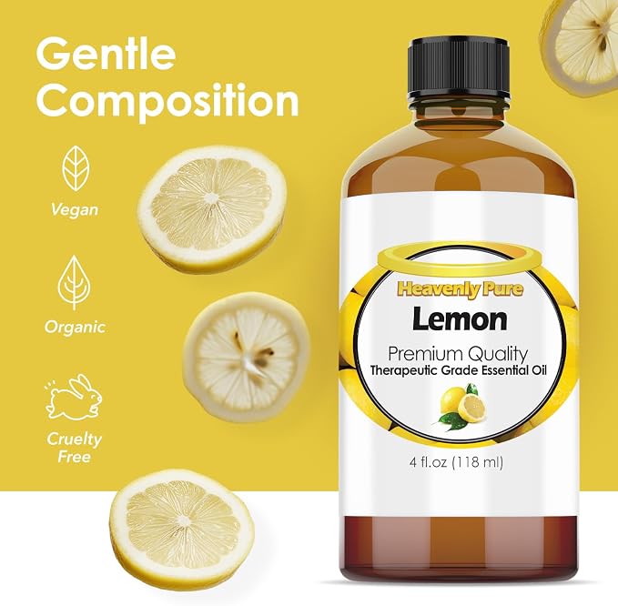 Lemon Essential Oil 4 oz with Dropper - Image 6