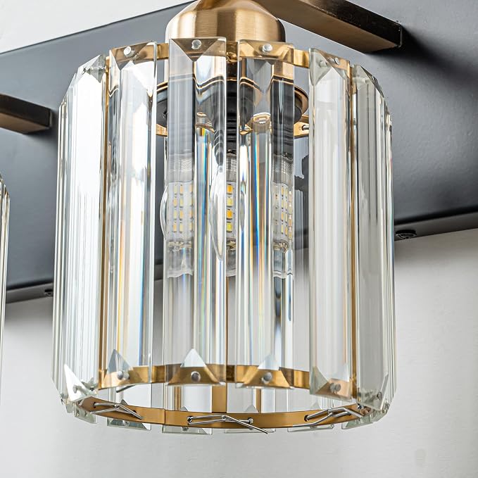 2-Light Crystal Bathroom Vanity Lights - Image 6
