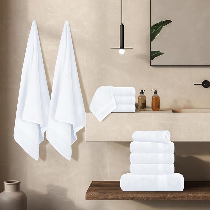 GLAMBURG Ultra Soft 24-Piece Towel Set - Image 6