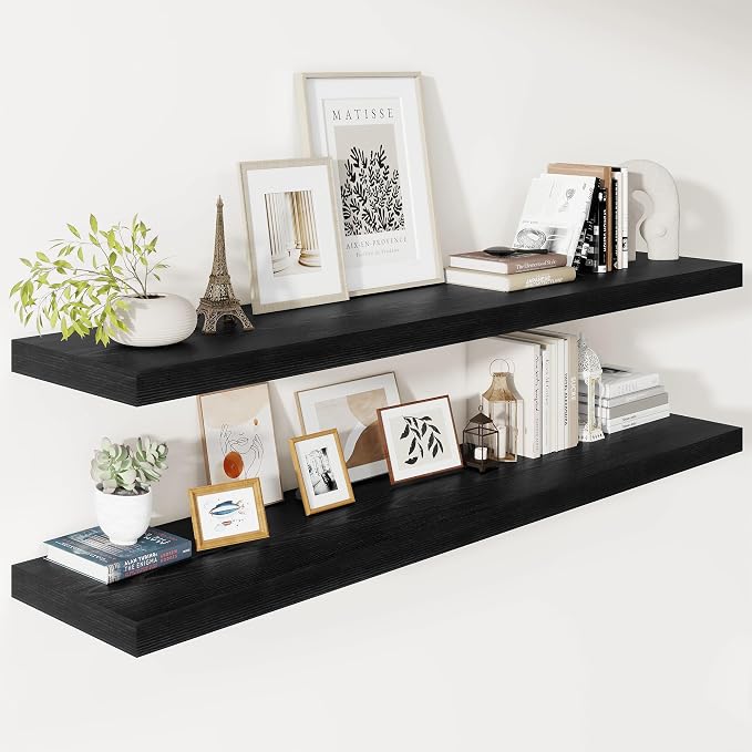 Vivelove 2" Thick Floating Shelves by VIVELOVE