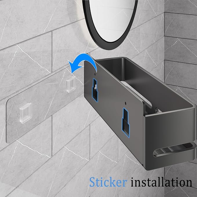 Shower Caddy, Heavy-Duty Bathroom Storage Shelf, Large Capacity No-Drill - Image 5