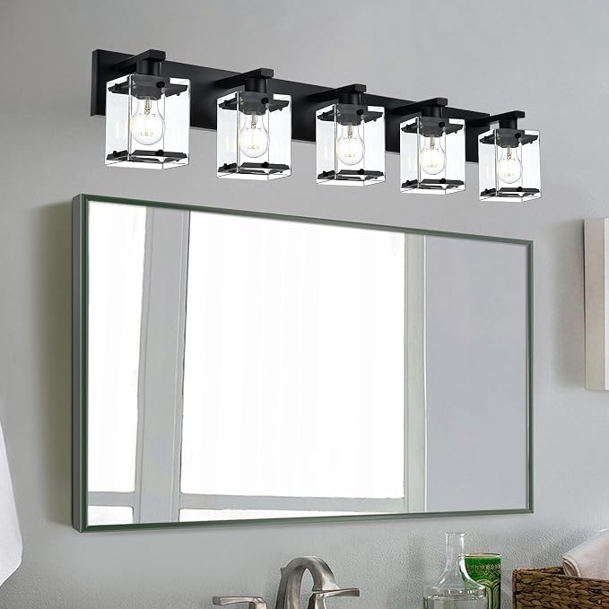 5-Light Modern Vanity Lighting, E26 Bulb Base - Image 3