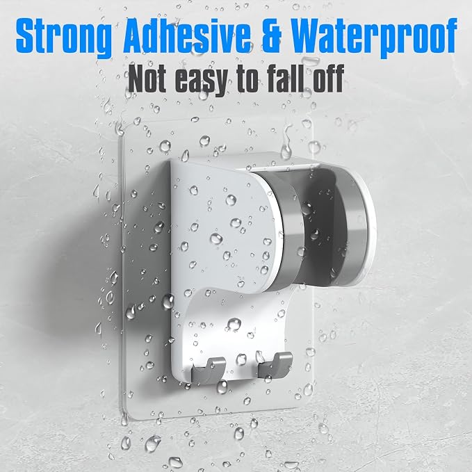 JONKEAN Shower Head Holder Without Drilling, 3m Handheld Shower Head Holder - Image 5
