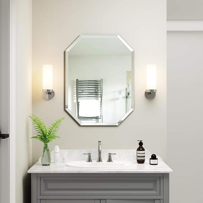 Silver Wall Mirror-Beveled Edge Frameless Mirror - Image 7
