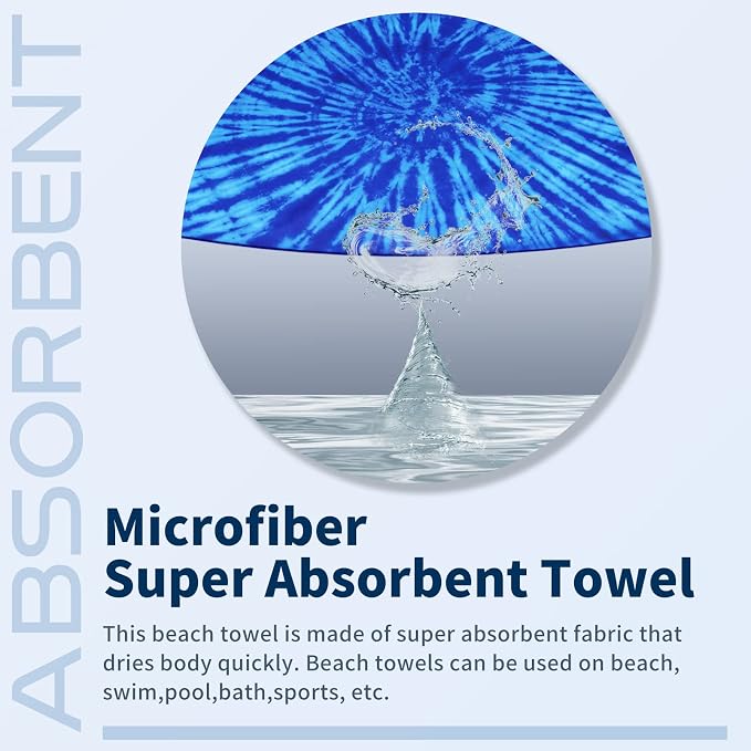 6 Pack Lightweight Thin Beach Towel Oversized 71"x32" Big Extra Large - Image 6
