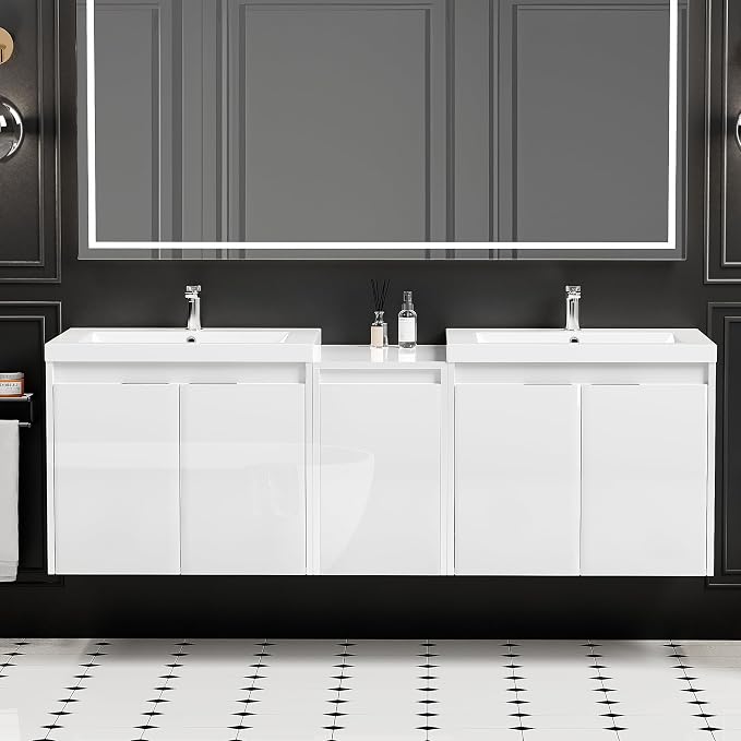 60 inch Floating Bathroom Vanity by Runave