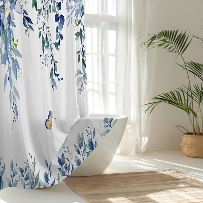 No Hook Shower Curtain and Liner Set, Bath Curtain Sets - Image 2