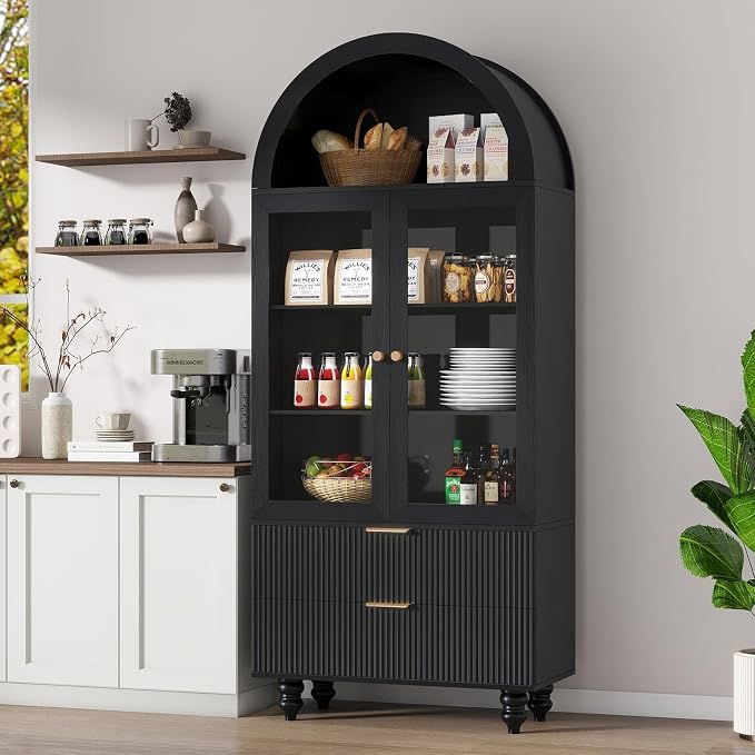 71" Tall Arched Pantry Cabinet by Nasonet