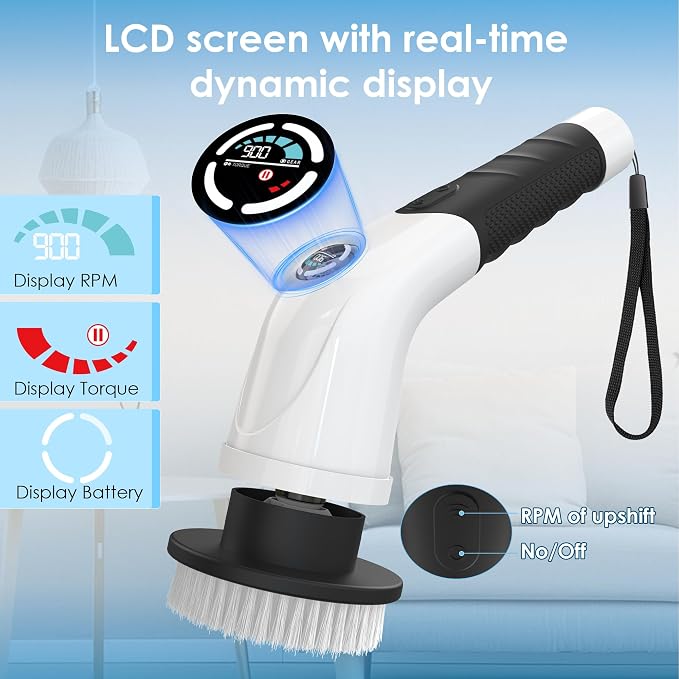Electric Spin Scrubber, Cordless Cleaning Brush - Image 2