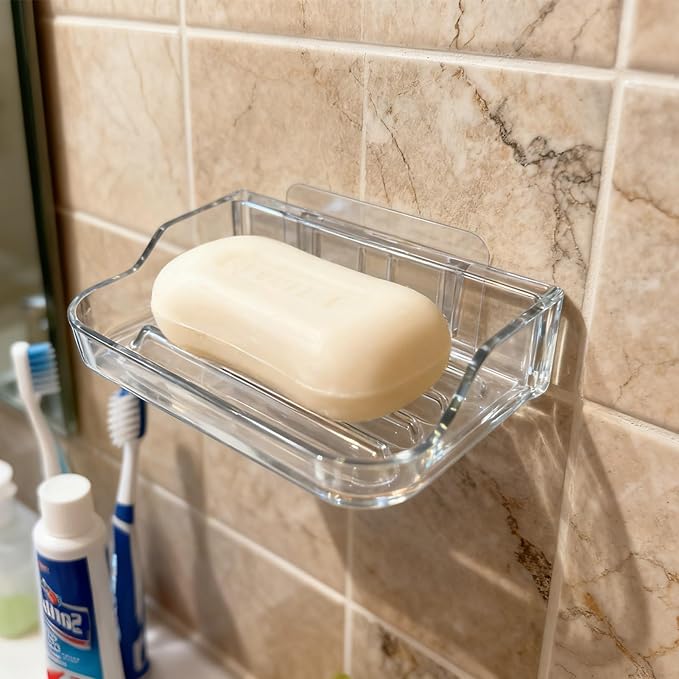 Soap Bar Holder for Shower Wall Mounted, Soap Dish Container Saver Strong - Image 6