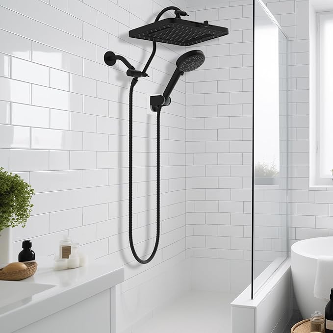 Hibbent cUPC Certified High Pressure 13'' Dual Shower Head Combo - Image 8